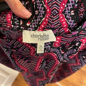 Charlotte Rousse patterned pants size M